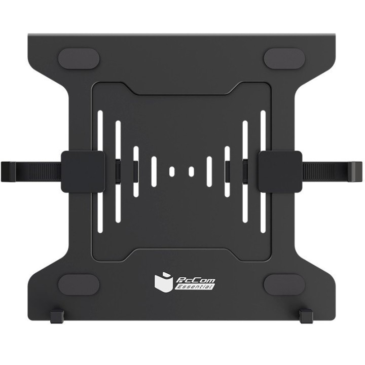 PcCom Essential Soporte Bandeja de Portátil Compatible VESA 75x75/100x100 Negro