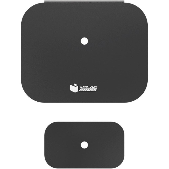 PcCom Essential Placa de Refuerzo Protección Escritorio para Soportes de Monitor Negro