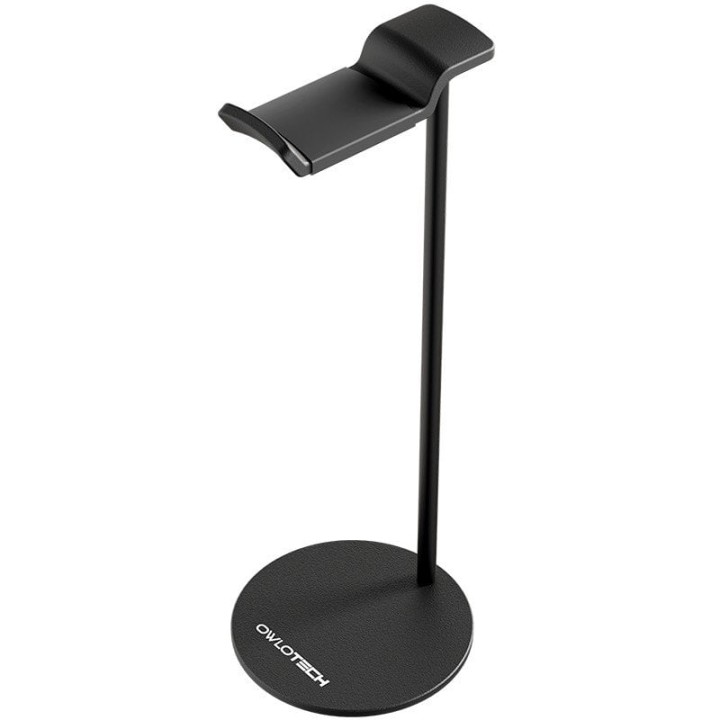Owlotech Soporte Auriculares Sobremesa Aluminio Anodizado Negro