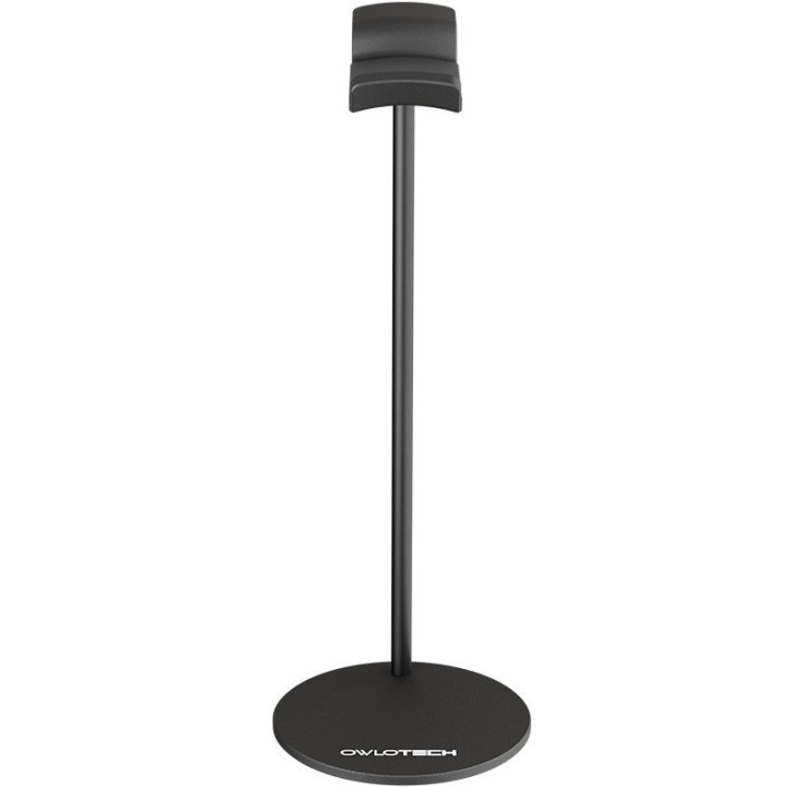 Owlotech Soporte Auriculares Sobremesa Aluminio Anodizado Negro