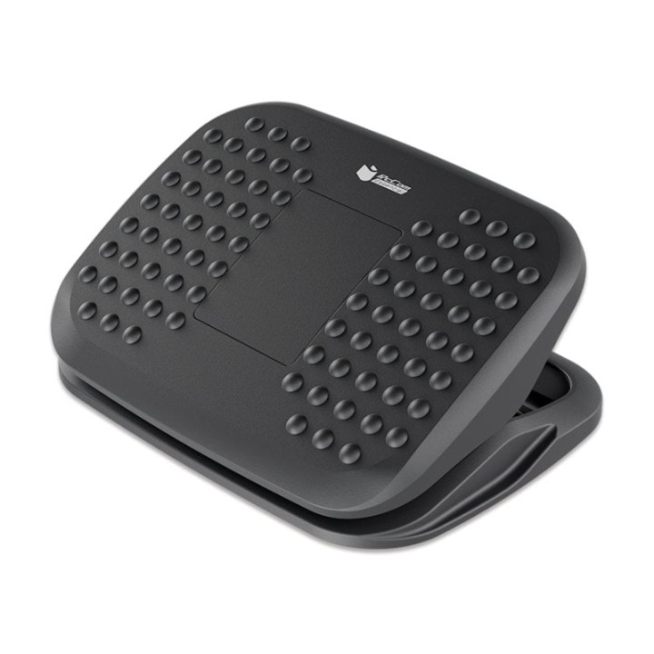 PcCom Essential Reposapiés Ajustable Inclinable Ergonómico Confort Masaje 44x34cm Negro