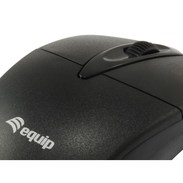 Ratón EQUIP Life Óptico USB-A 1000dpi Negro (EQ245102)