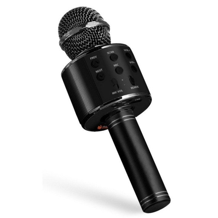 PcCom Essential Micrófono Karaoke Popstar Negro
