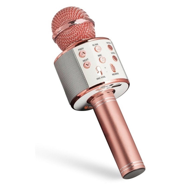 PcCom Essential Micrófono Karaoke Popstar Rosa