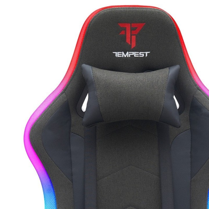 Tempest Glare RGB Silla Gaming Negra Tela Transpirable