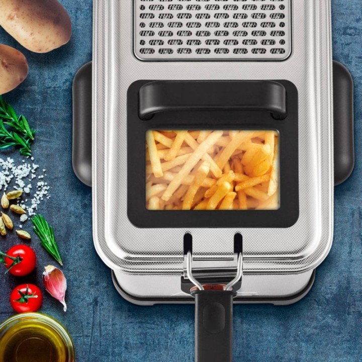Tefal Filtra Pro Premium FR516110 Freidora Semiprofesional 4L 2400W Acero Inoxidable