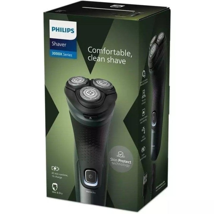 Philips Shaver 3000X Series X3052/00 Afeitadora Eléctrica Inalámbrica Seco/Húmedo