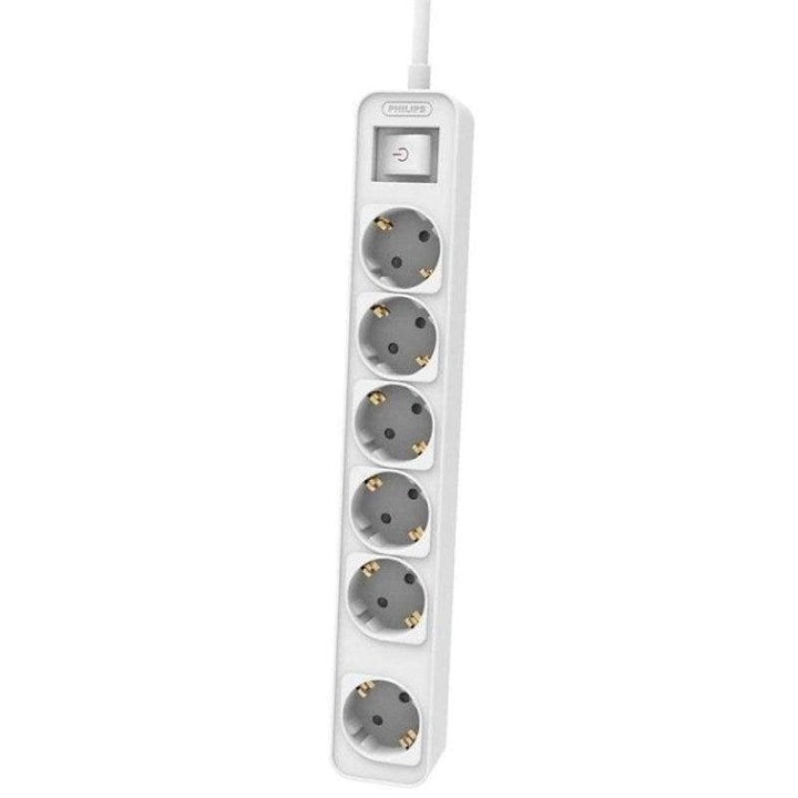 Philips CHP2164W/62 Regleta con Interruptor de 6 Tomas 1.5m Blanco