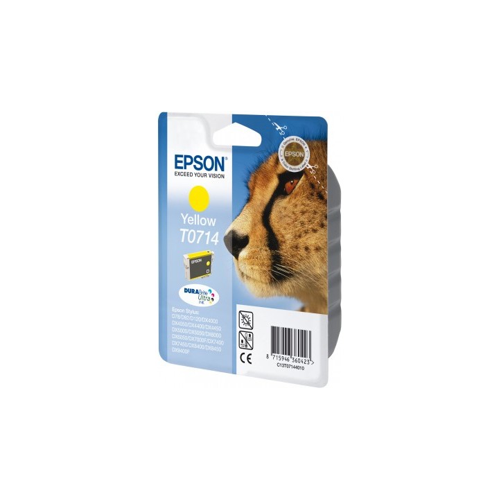 Tinta Epson T0714 Amarillo 5.5ml (C13T07144012)