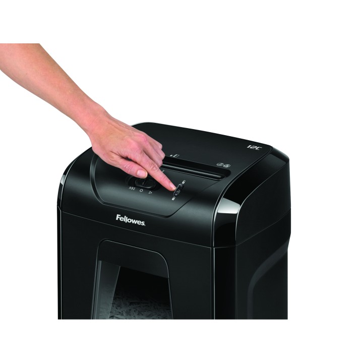 Destructora Fellowes 12C 19L P-4 Negra (7120101)