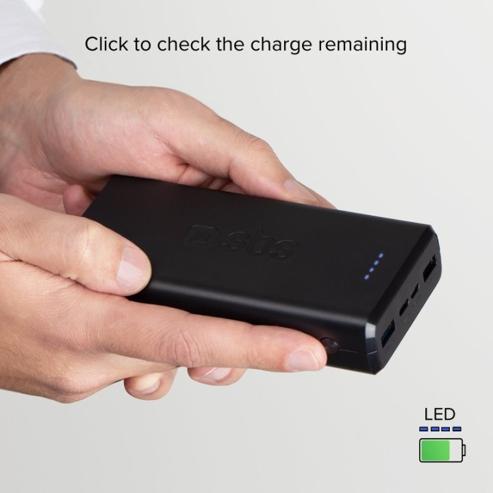 SBS TTBB20000FASTK Power Bank 2000mAh USB Negra