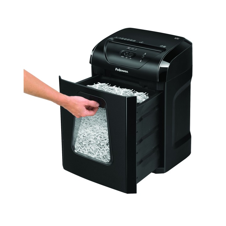 Destructora Fellowes 12C 19L P-4 Negra (7120101)