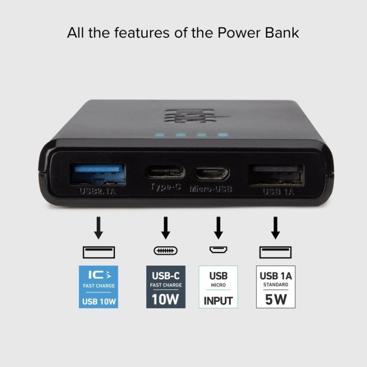 SBS TTBB10000FASTK Power Bank 10000mAh Negra