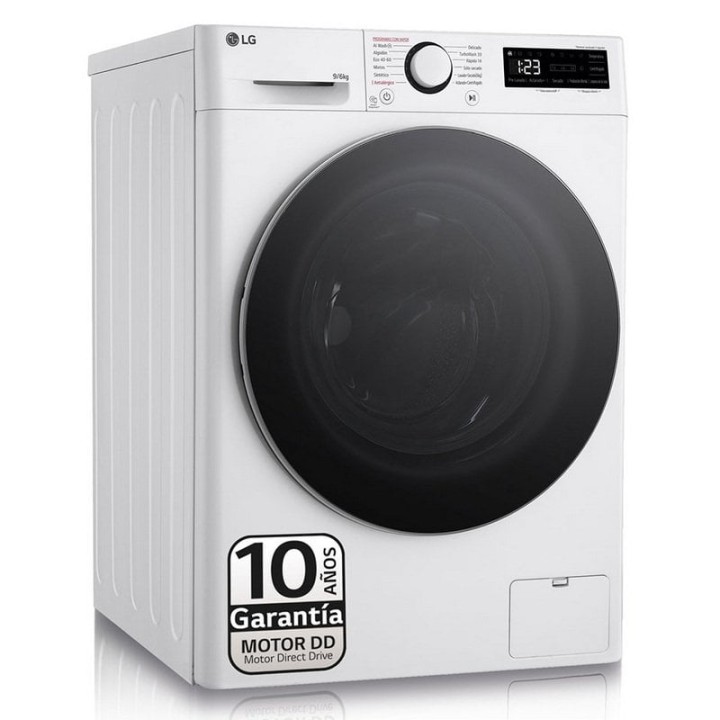 LG F4DR6009A1W Lavasecadora de Carga Frontal 9Kg/6Kg D Blanca