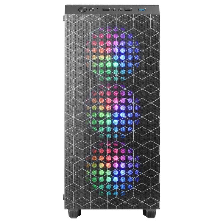 Mars Gaming MC-MAG Semitorre ATX Cristal Templado 3 Ventiladores FRGB USB 3.0 Negra