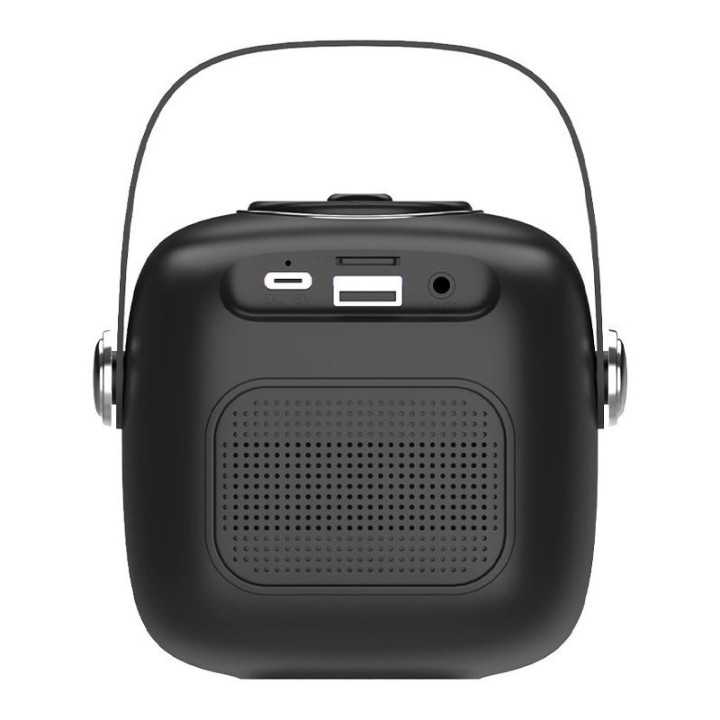 Cool Mini Karaoke Altavoz Bluetooth con Karaoke 6W + Micrófono Negro