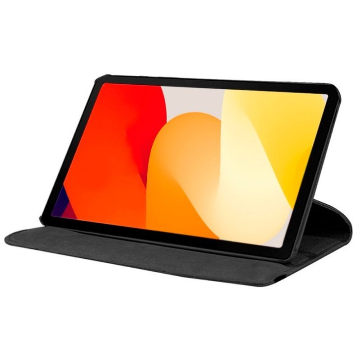 Cool Funda de Polipiel Negro para Xiaomi Redmi Pad SE Giratoria
