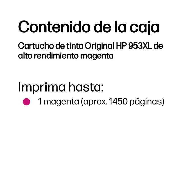 Tinta HP 953XL Magenta 18ml 1450 páginas (F6U17AE)