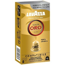 Lavazza Qualitá Oro Cápsulas para Cafeteras Nespresso Caja de 10 Unidades