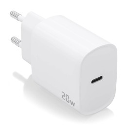 Cargador de Pared AISENS 1xUSB-C 20W Blanco (A110-0752)