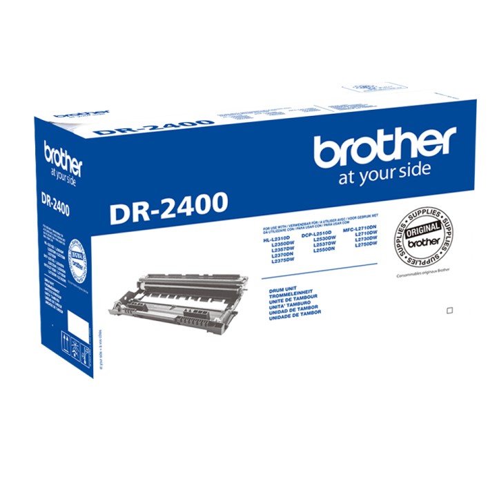 Tambor BROTHER Laser Negro 12000 páginas (DR-2400)