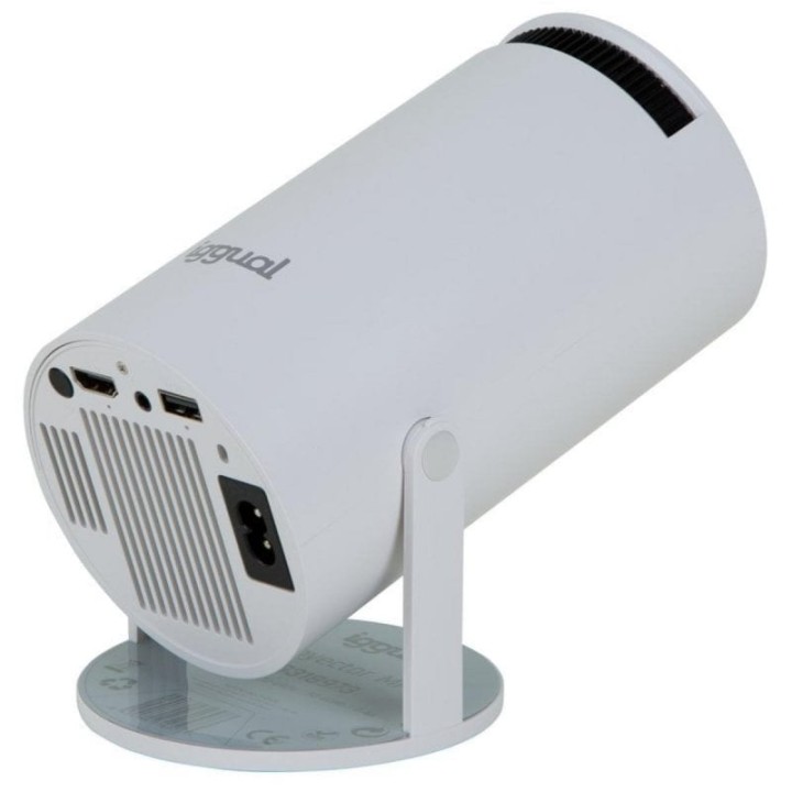 iggual MP720p Mini Proyector ANSI 720p WiFi/Bluetooth 120 Lúmenes Blanco