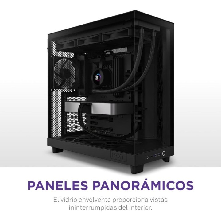 NZXT H6 Flow Mid Tower Cristal Templado USB-C Negra
