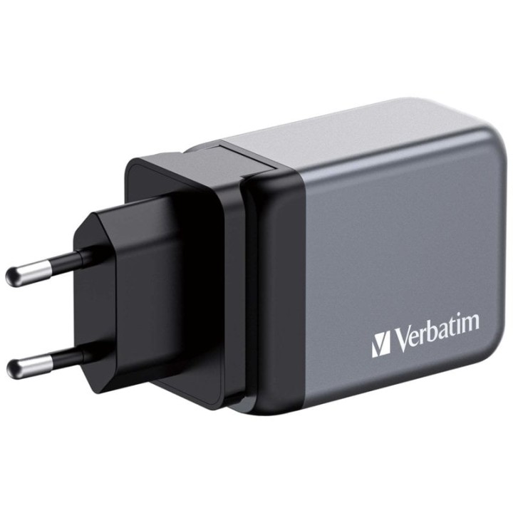 Verbatim GNC-65 Cargador GaN 65W Carga Rápida Gris