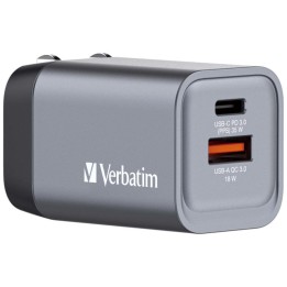 Verbatim GNC-35 Cargador GaN 35W Carga Rápida Gris