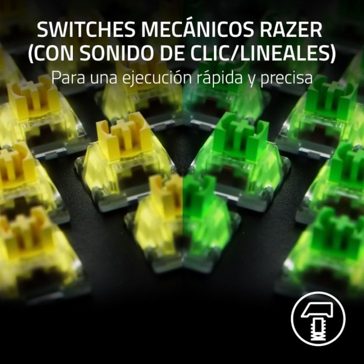 Razer BlackWidow V4 X Teclado Mecánico Gaming con Razer Chroma RGB Yellow Switch