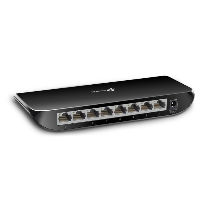 Switch TP-Link 8xRJ45 GbE Negro (TL-SG1008D)
