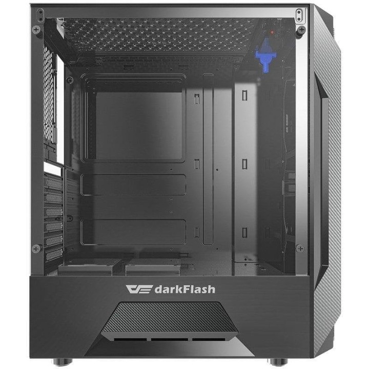 Torre darkFlash Leo Cristal Templado USB 3.0 Negra Gaming