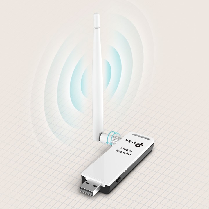 Adaptador TP-Link AC150 WiFi USB 2.0 Blanco (TL-WN722N)