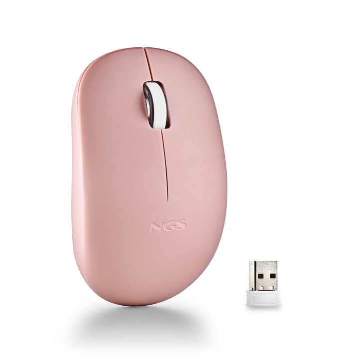 Ratón NGS FOG Pro Óptico RF 2.4GHz Rosa (FOGPROPINK)