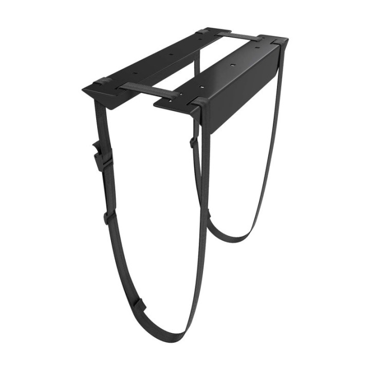 Aisens Soporte para CPU Debajo de Escritorio con Correa Negro