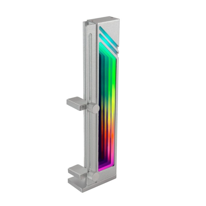 Mars Gaming MCA-GCB Soporte para Tarjeta Gráfica ARGB Compatibilidad Universal Plata