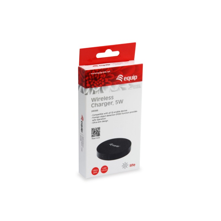 Cargador inalambrico QI EQUIP 5W UltraSlim (EQ245500)