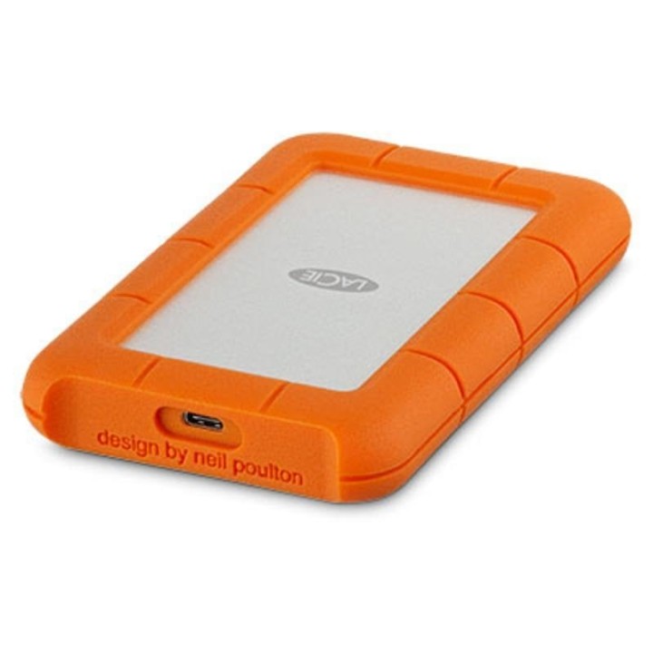 Lacie Rugged HDD Externo 2TB USB-C 3.2 Naranja