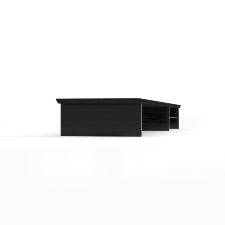 Phoenix Harmony Elevador de Monitor de Madera Elegante Negro