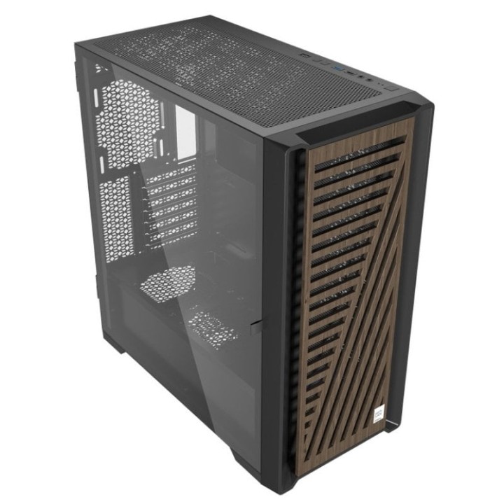 Phoenix Artisan Noble Caja ATX Cristal Templado USB-C Madera/Negra