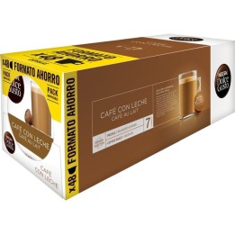 Nescafé Dolce Gusto Café con Leche Pack 3 Cajas de 16 Cápsulas
