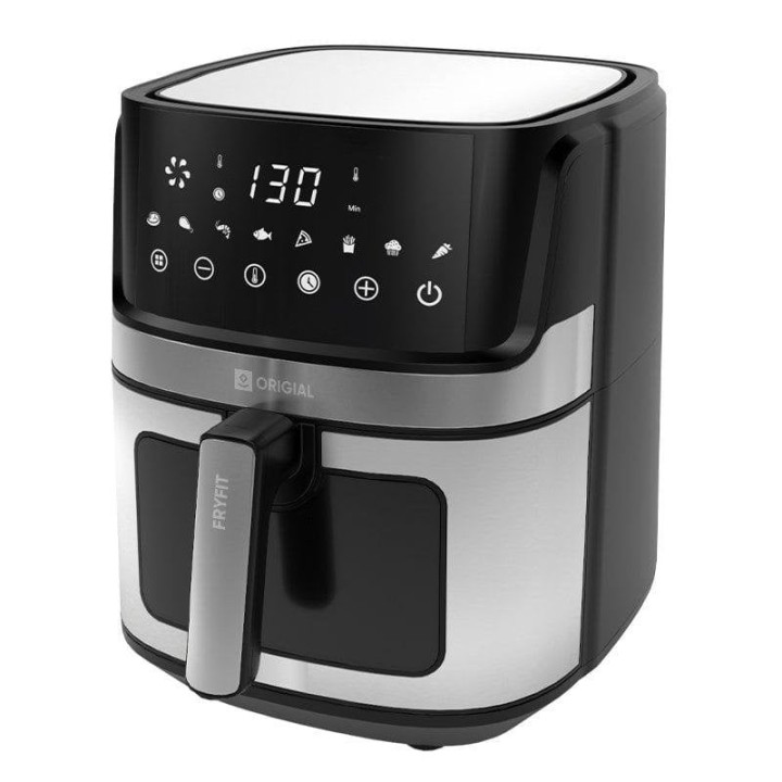 Origial FRYFIT 6.5L Freidora de Aire con Ventana 6.5L 1700W Acero Inoxidable