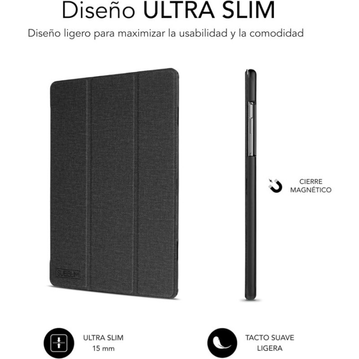Subblim Shock Case Funda Negra para Samsung Galaxy Tab A9 8.7 Pulgadas