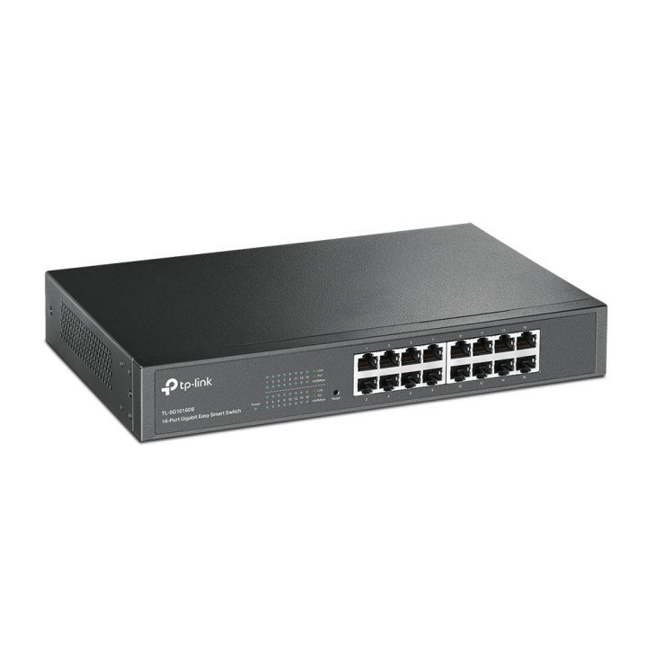 Switch TP-Link 16xRJ45 GbE Rack 1U Negro (TL-SG1016DE)