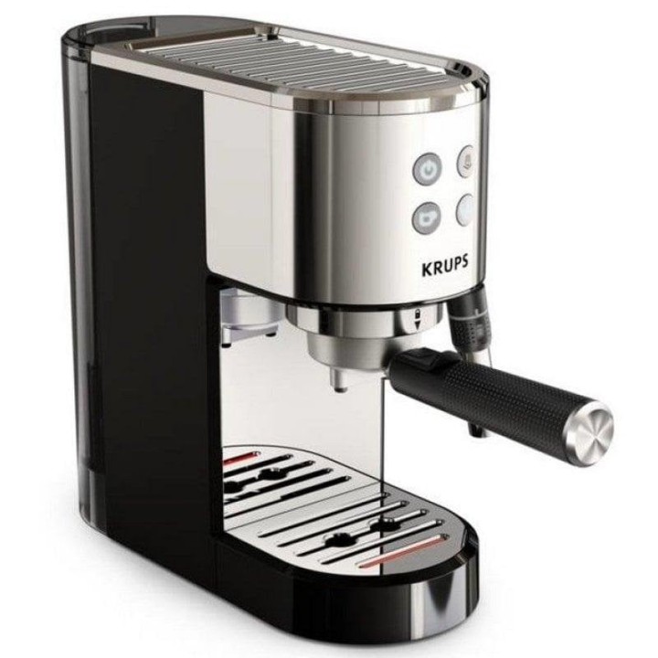 Krups Virtuoso+ XP444C10 Cafetera Espresso 15 Bares Negra