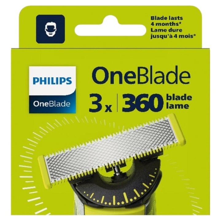 Philips QP430/50 Recambio Cuchilla 360 para OneBlade Series