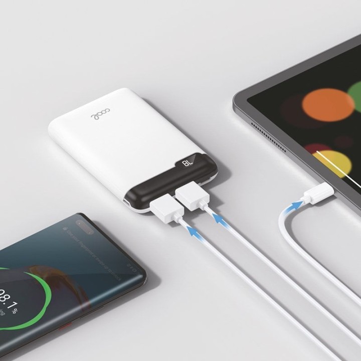 Cool Bateria Externa Power Bank 5000 mAh Display 10W Blanca