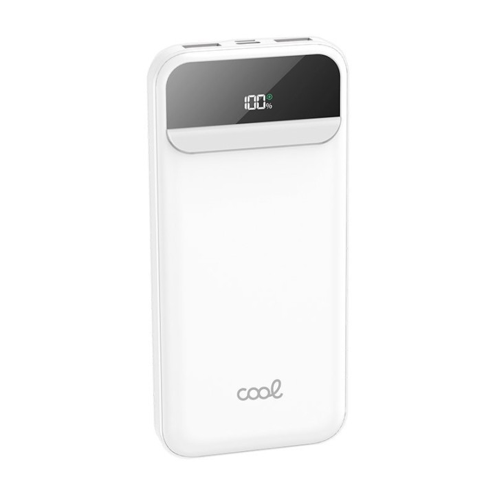 Cool Power Bank 10.000 mAh Carga Rápida 22.5W 3 Cables Blanca