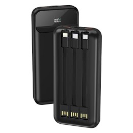 Cool Power Bank 10.000 mAh Carga Rápida 22.5W 3 Cables Negro