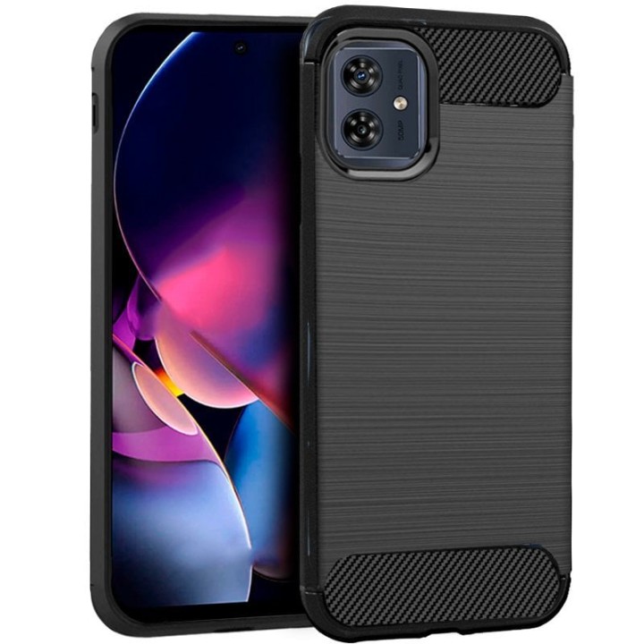 Cool Carcasa Carbón Negro para Motorola Moto G54 5G